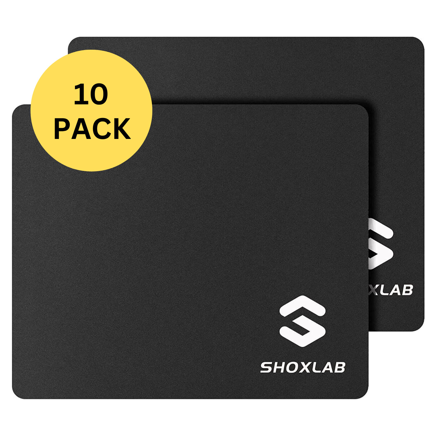 10-Pack Non-Slip Mouse Pad Stitched Edge for PC Laptop Computer Gaming Rubber