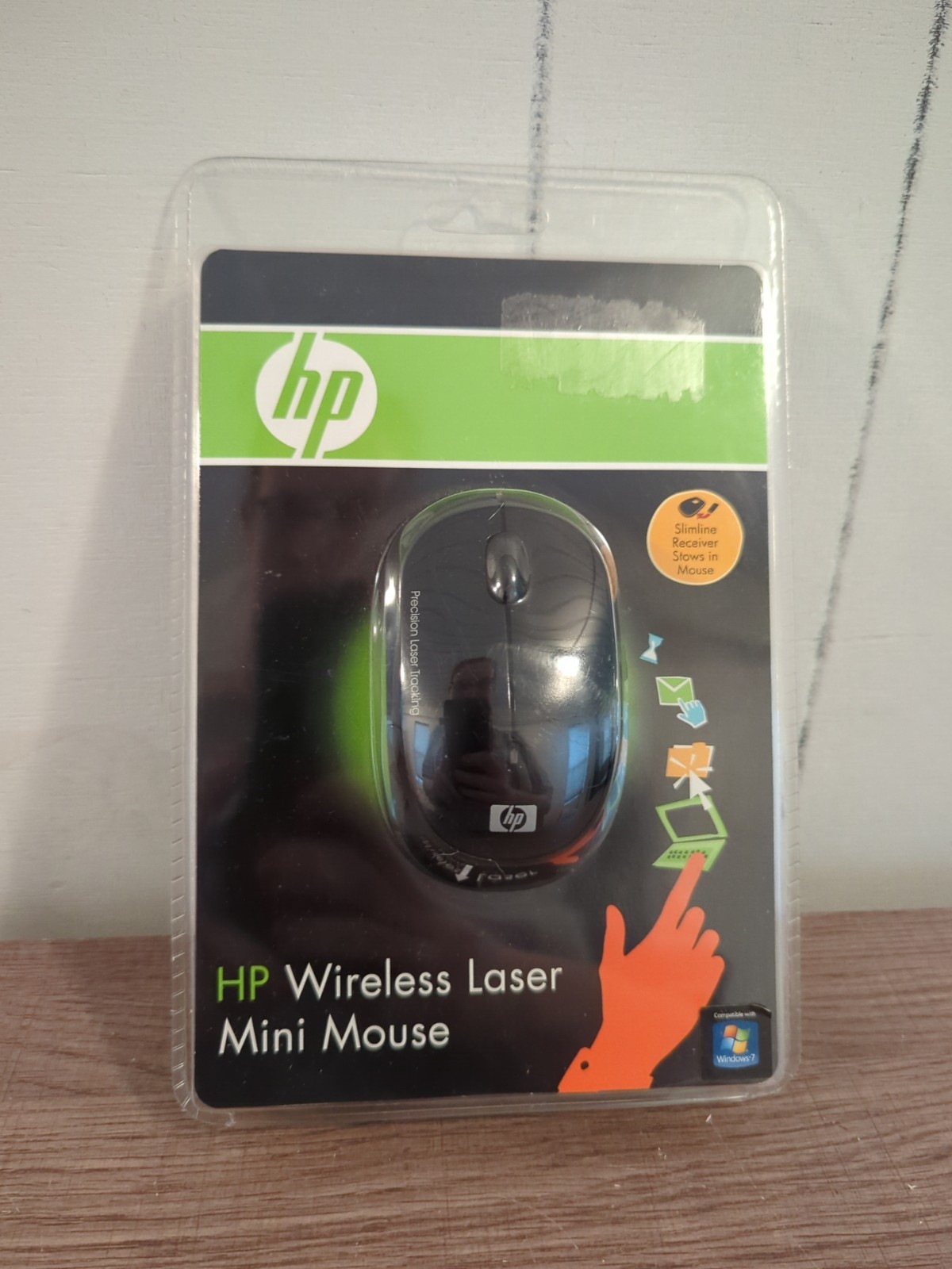 HP Wireless Laser Mini Mouse Black EY018AA - Brand New & Sealed
