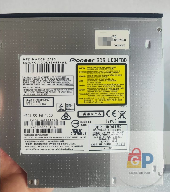 For Ultra-thin Blu-ray Drive BDR-UD04 BDR-UD04TBD with Genuine Readable4K
