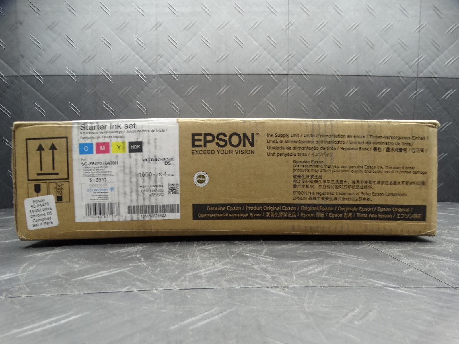 Epson SC-F6470H 6470H Ultra Chrome DS Black Magenta Cyan Yellow Set (4 Pack)