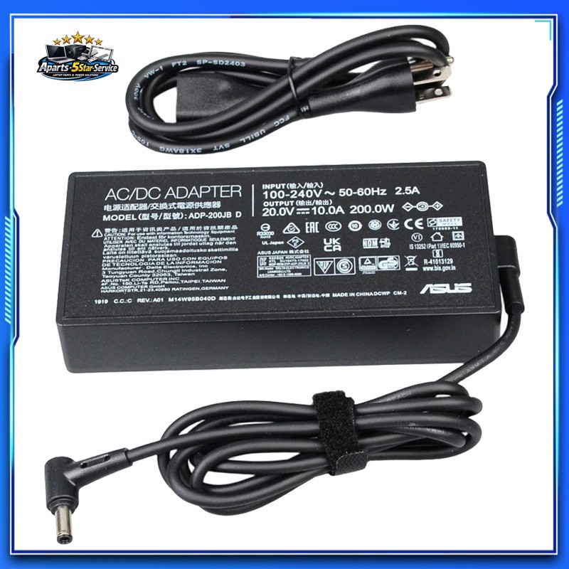 Asus ADP-200JB D 200W 20V 10A AC Adapter Charger for ASUS TUF Gaming F15 F17