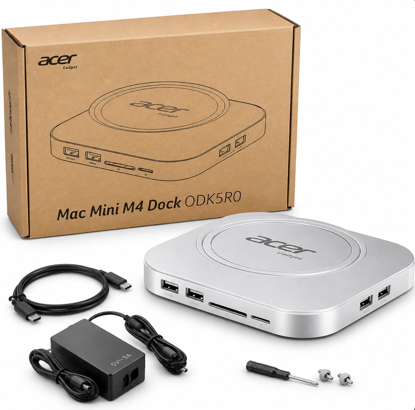 Acer Mac Mini M4 Dock ODK5R0 11-in-1 SSD Expansion 4K 120Hz *Brand New*