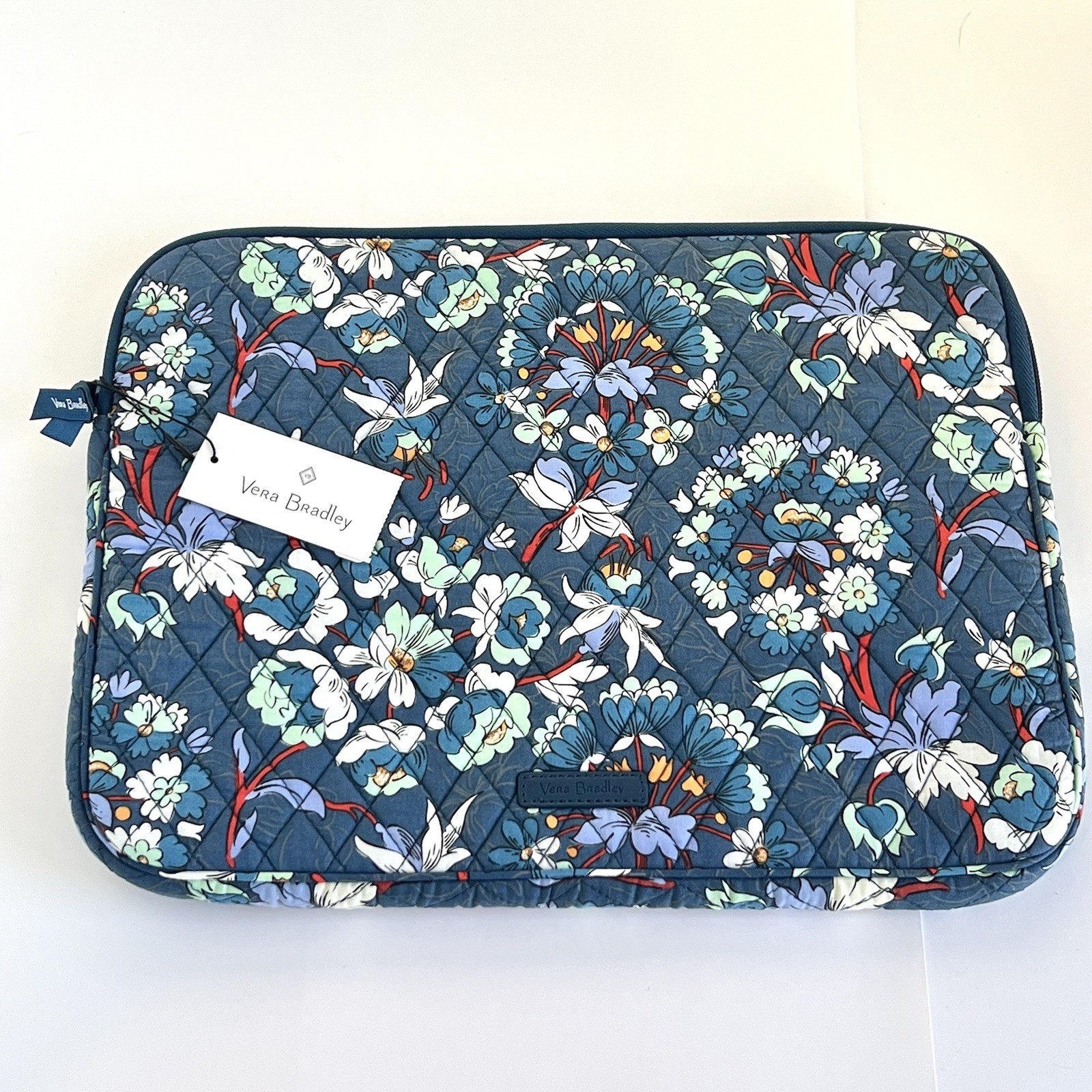 NWT Vera Bradley Padded Laptop Sleeve FLORAL BURSTS up to 13"