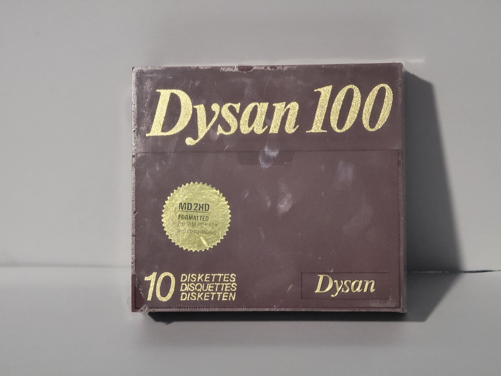 1 NEW BOX OF Dysan 100 MD2HD FORMATTED FOR IBM DBL SIDED HI DENSITY PREFORMATTED