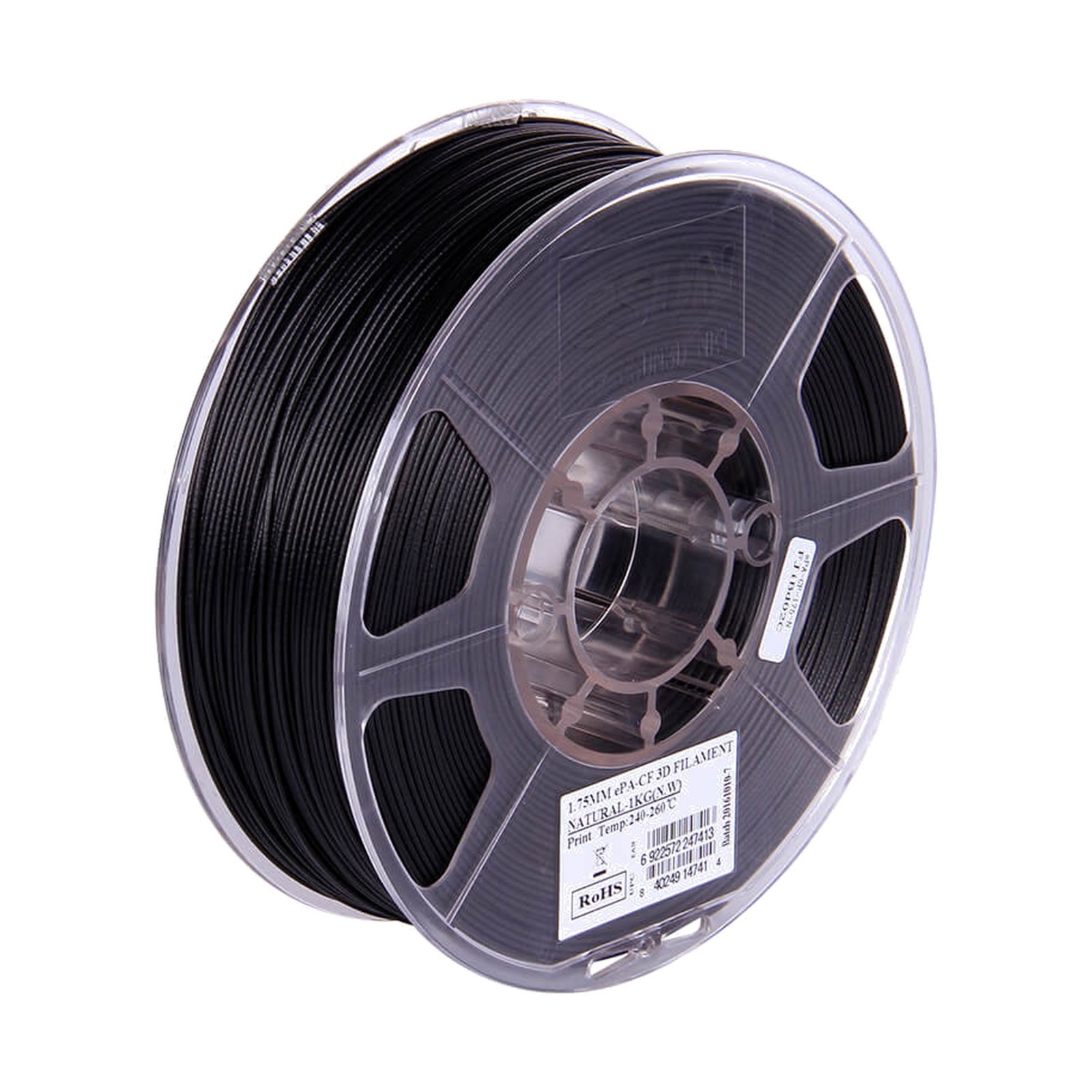 eSUN PA-CF Nylon 3D Printer Filament 1.75mm 1KG Carbon Fiber