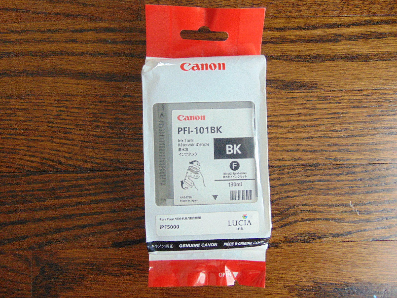 CANON PFI-101BK INK TANK MADE IN JAPAN NEW
