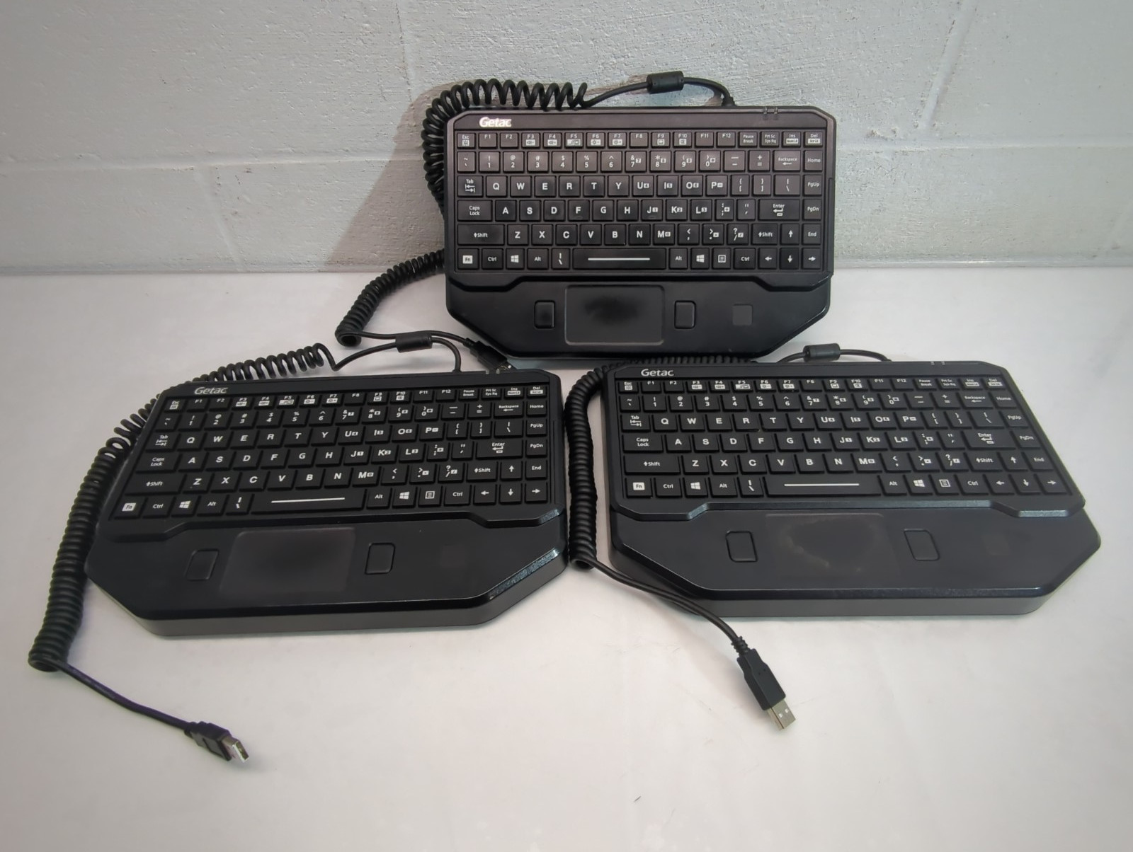 Getac VKB10 In vehicle keyboard | BACKLIT Keyboard Rugged USB Coil LOT OF 3