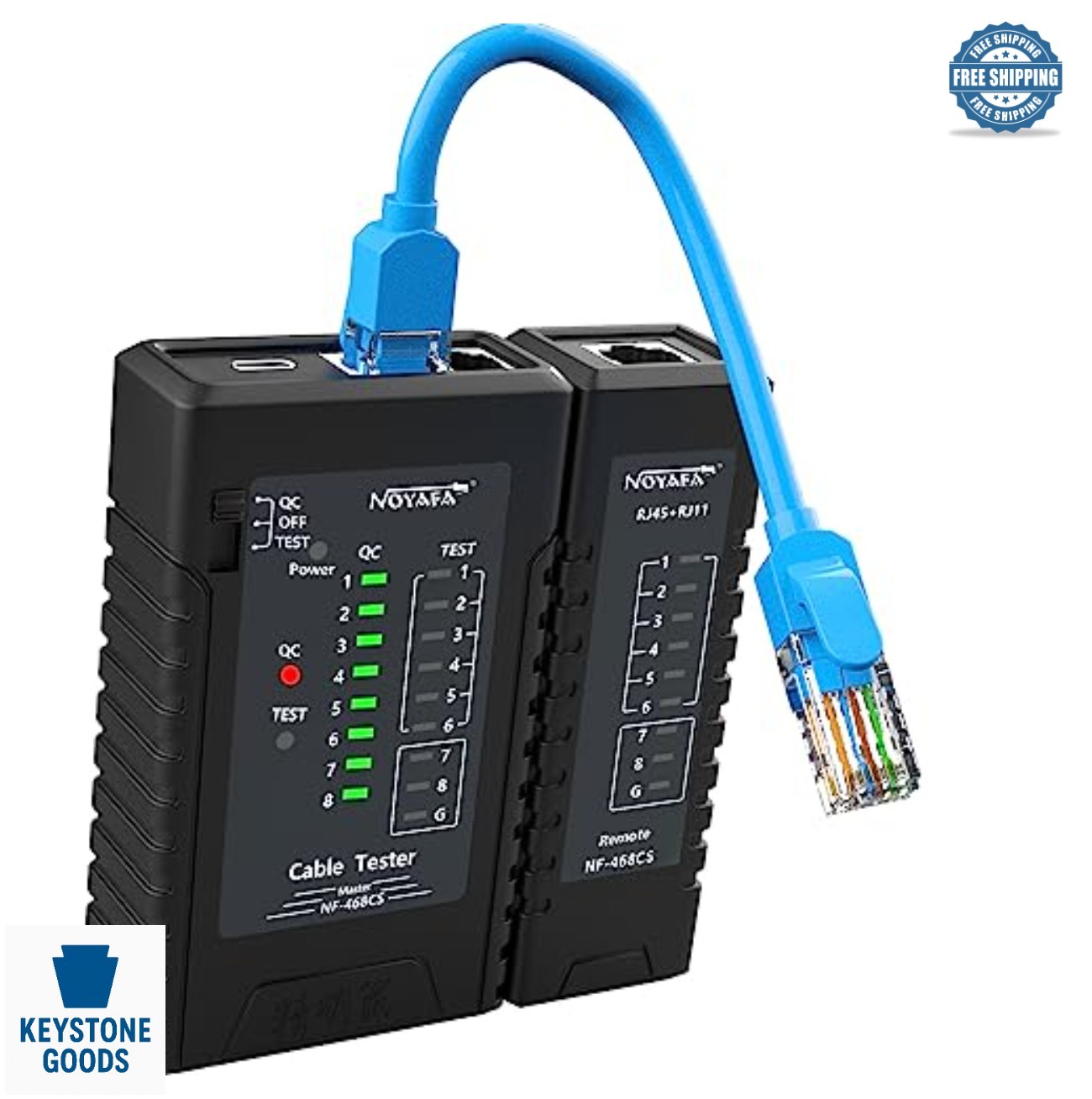 Network Cable Tester RJ45 RJ11 CAT5 CAT6 POE 60V Ethernet Mapper UTP STP Phone