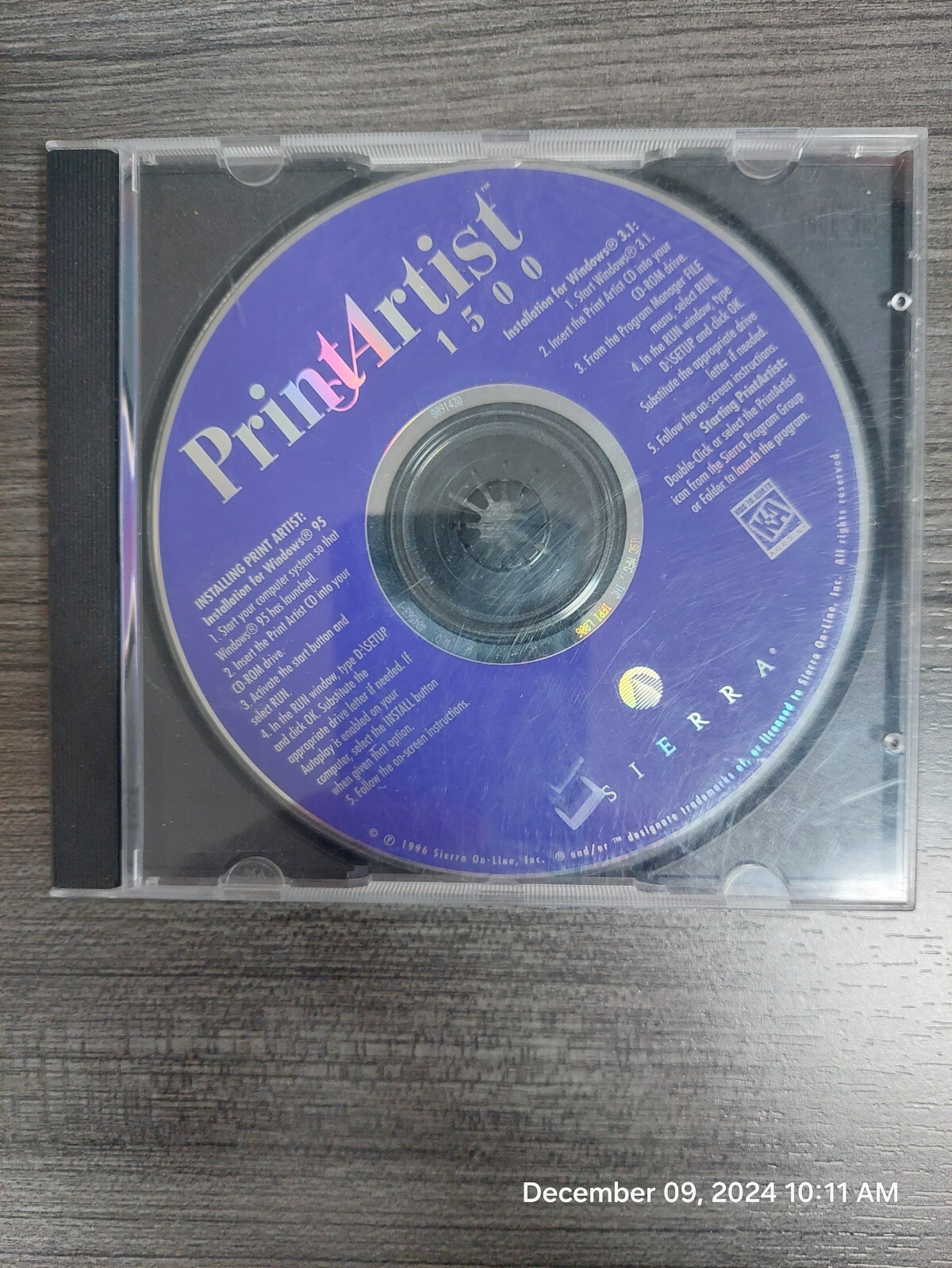 Print Artist Cd-rom Sierra Home 1500