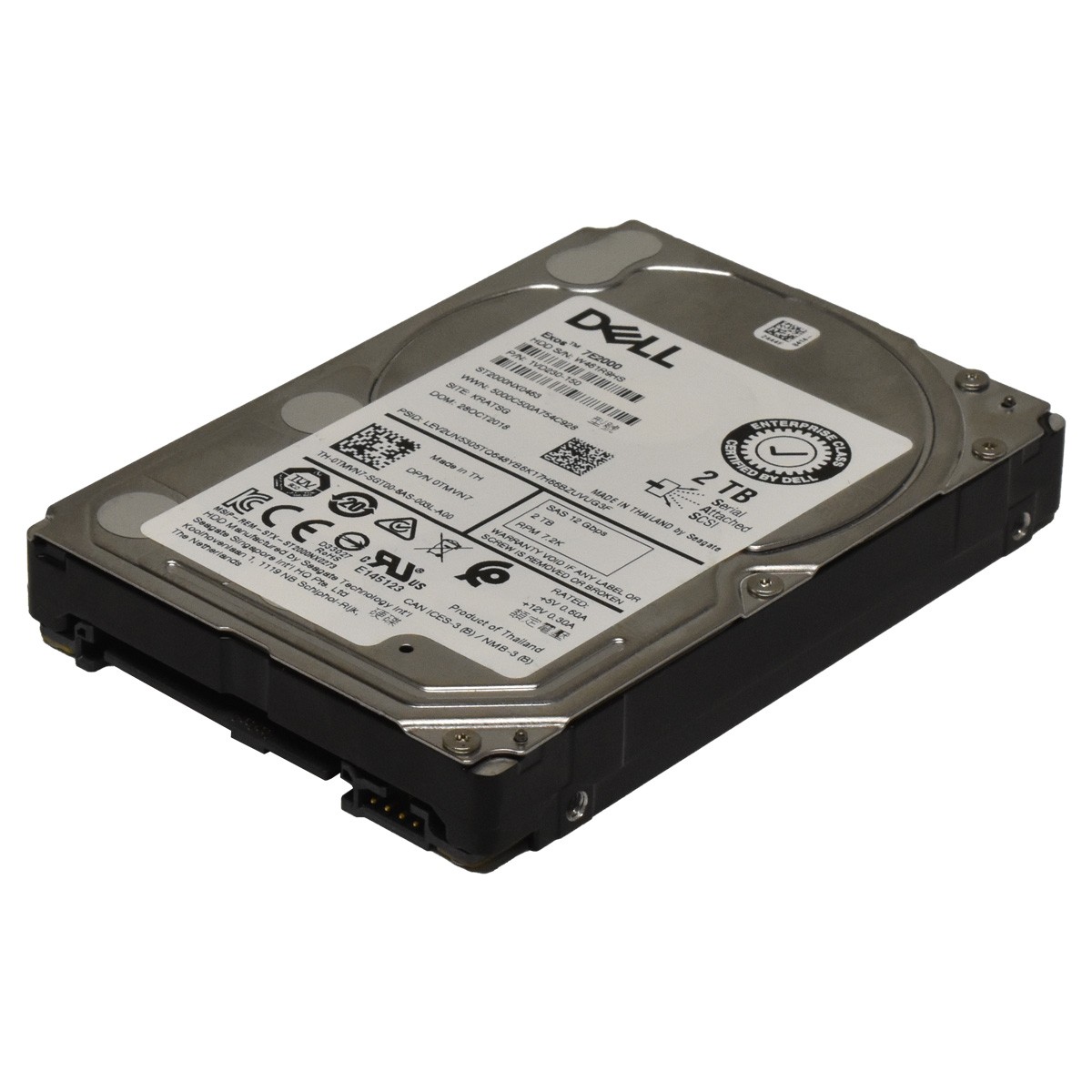 DELL Exos 7E2000 Seagate 2TB 2.5" 7.2K 12G SAS SED HDD ST2000NX0463 0TMVN7