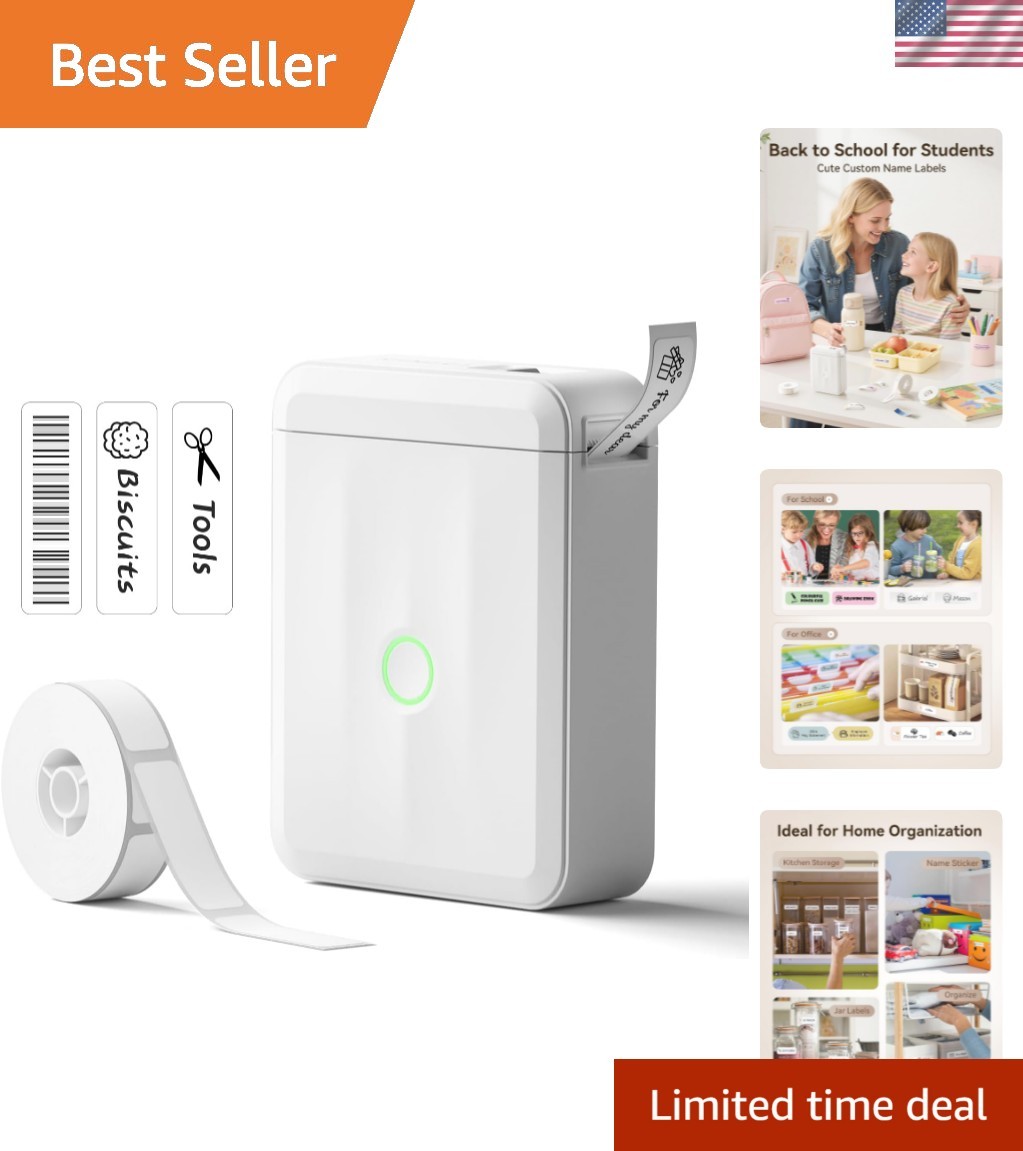 D110 Upgrade Mini Label Maker, Bluetooth Thermal Printer for Daily | Portable...