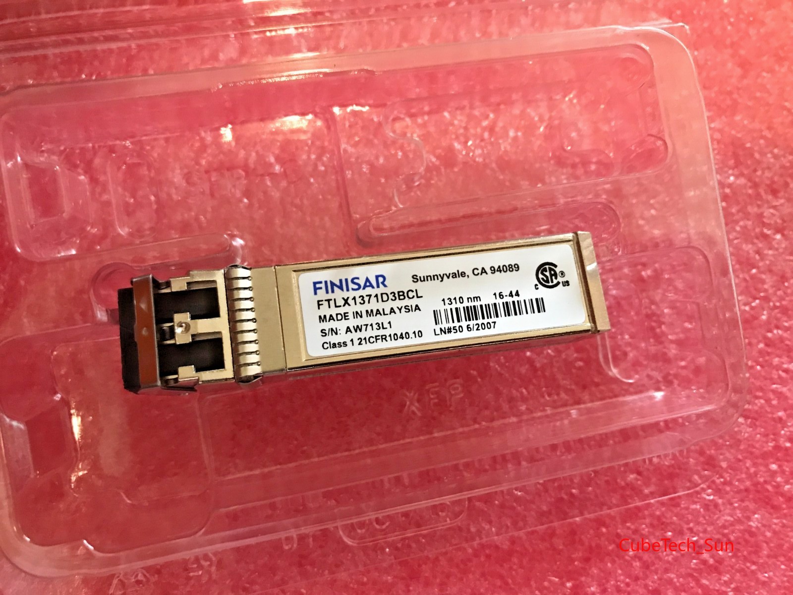 Original1x FINISAR FTLX1371D3BCL 10GBASE-LRM SFP 1310nm Transceiver