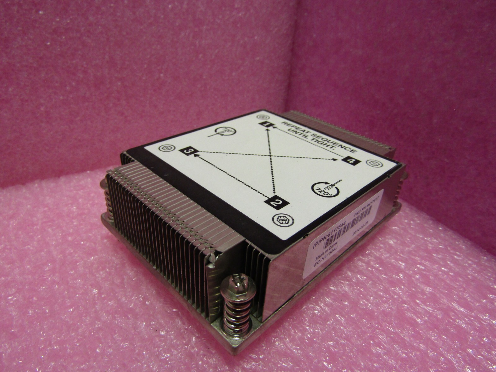 94Y7813 81Y7644  IBM CPU Heatsink for  X3630 M4 X3530 M4