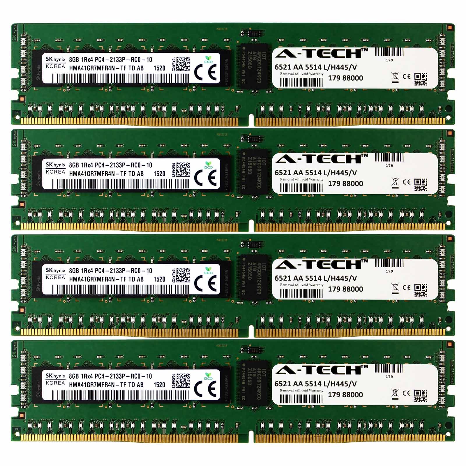 DDR4 2133MHz Hynix 32GB Kit 4x 8GB HP ProLiant WS460c BL460c WS460c Memory RAM