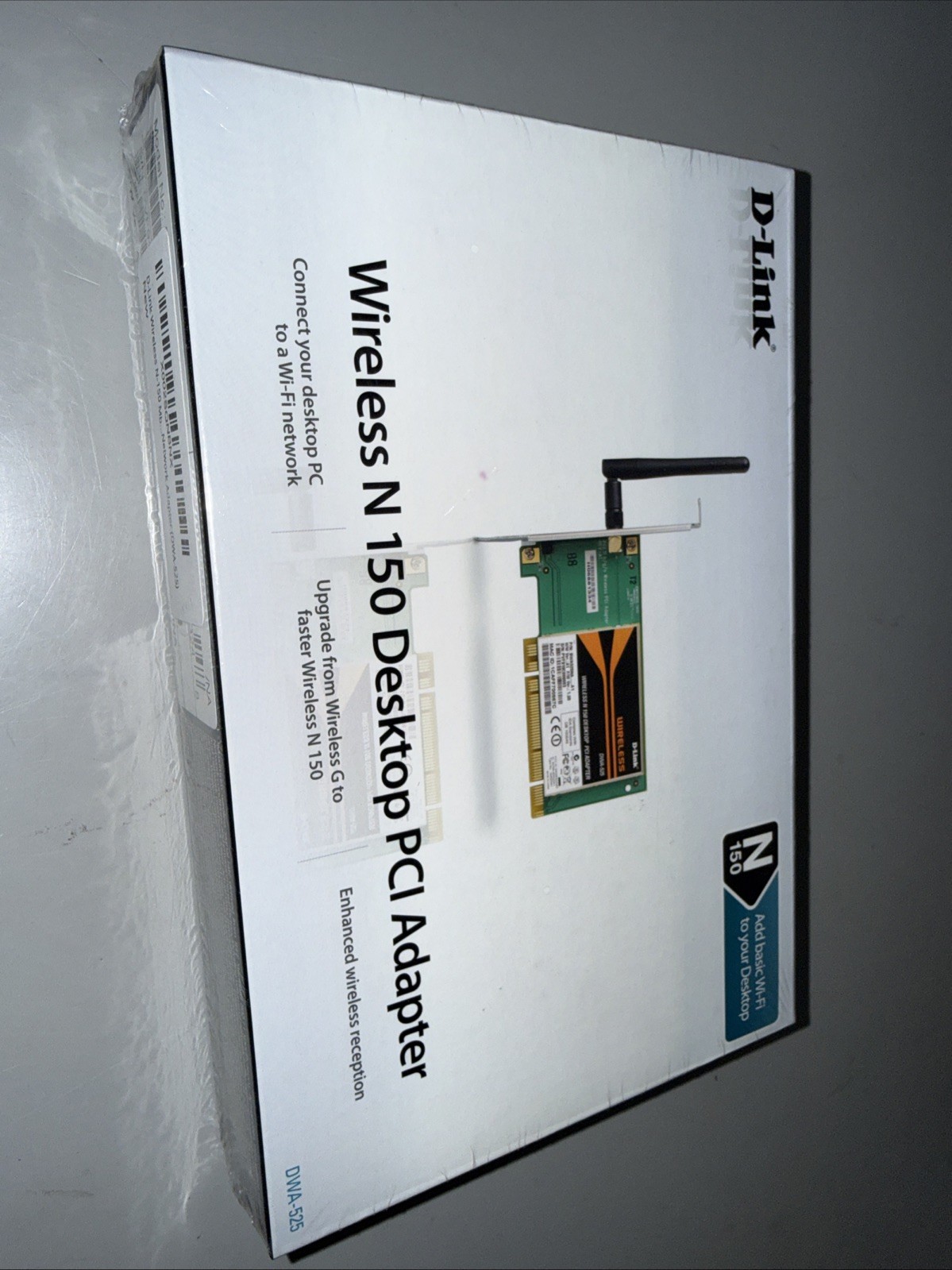 New D-Link Wireless N 150 Desktop PCI Adapter, DWA-525