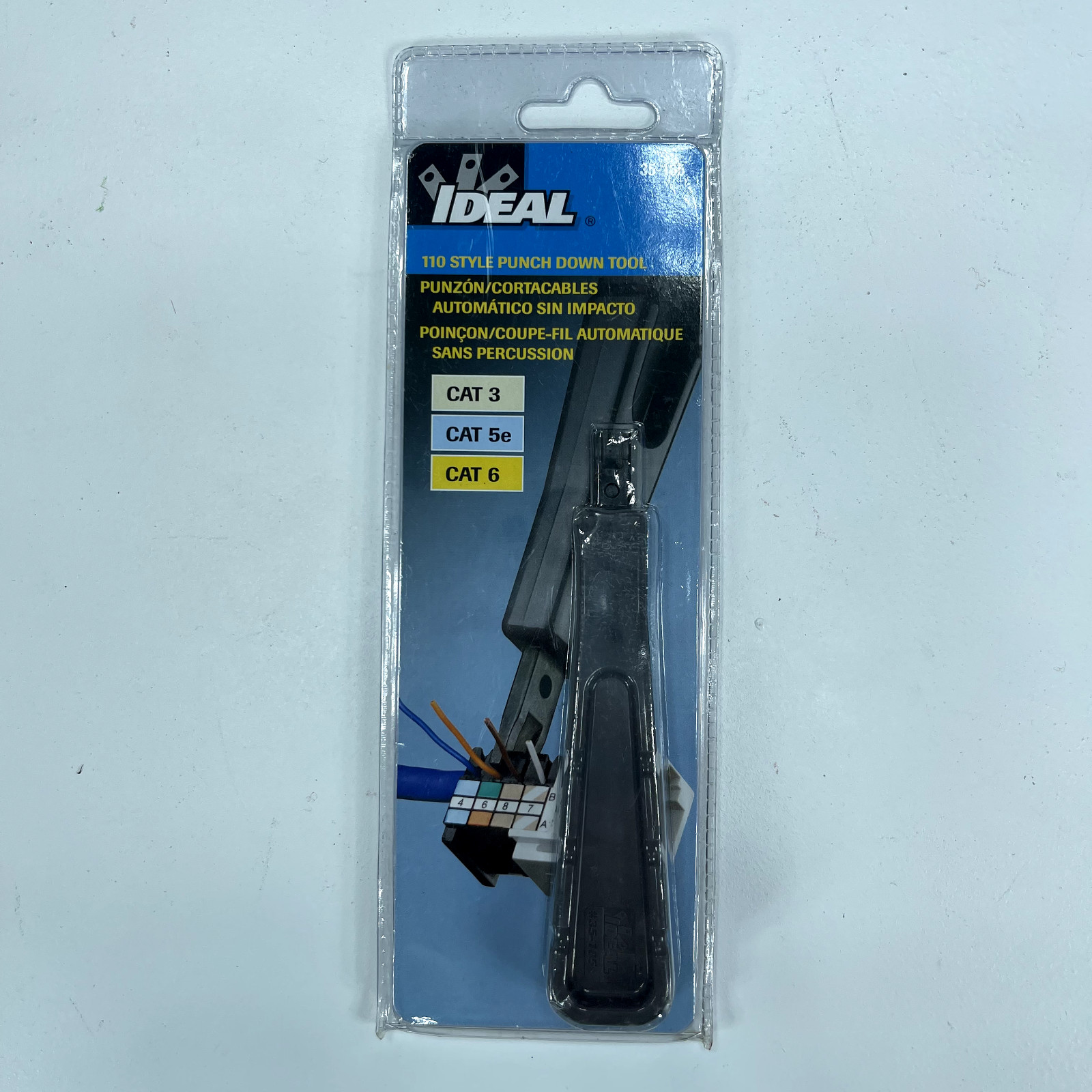 Ideal Punch Down Tool - 110 style - Cat 3, Cat 5e, Cat 6 (#35-185) - Non-Impact
