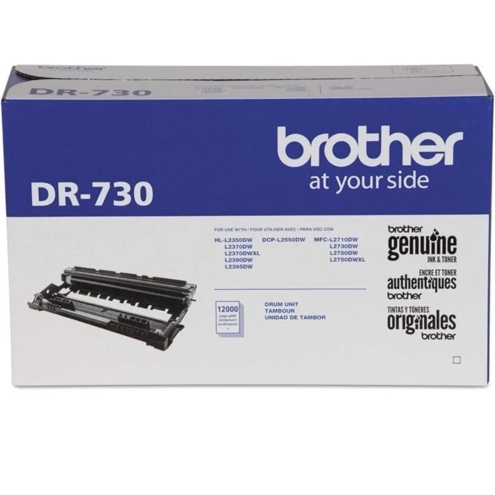 Genuine Brother DR730 DR-730 Black Drum Unit