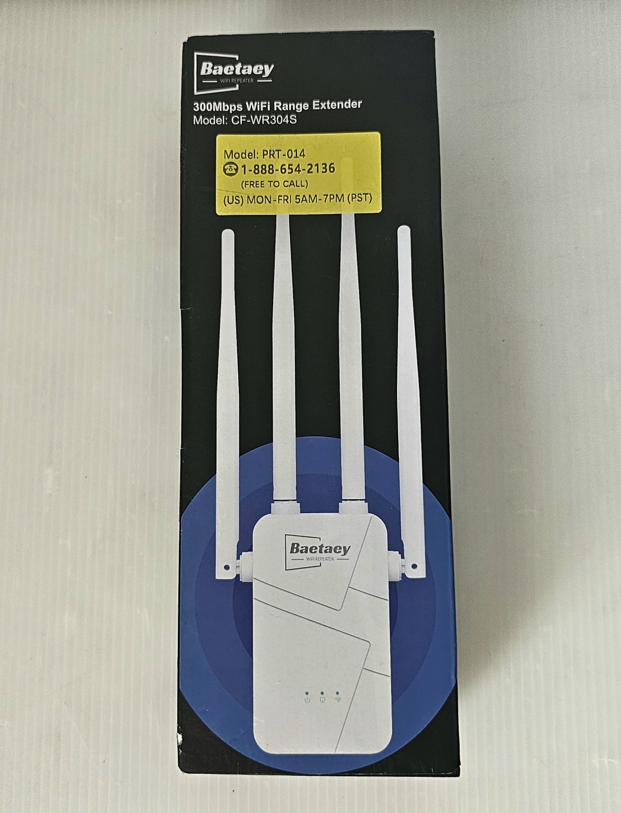 NEW Baetaey WiFi Repeater 300Mbps WiFi Range Extender Model CF-WR304S