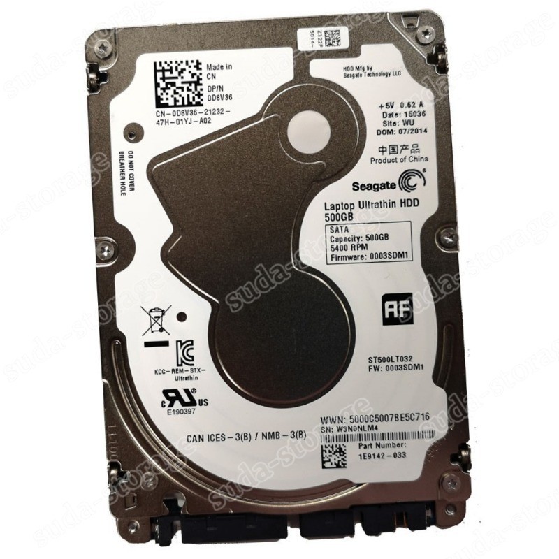 1PCS Seagate Ultrathin 500GB ST500LT032 5400 RPM SATA III 2.5" Hard Disk Drive
