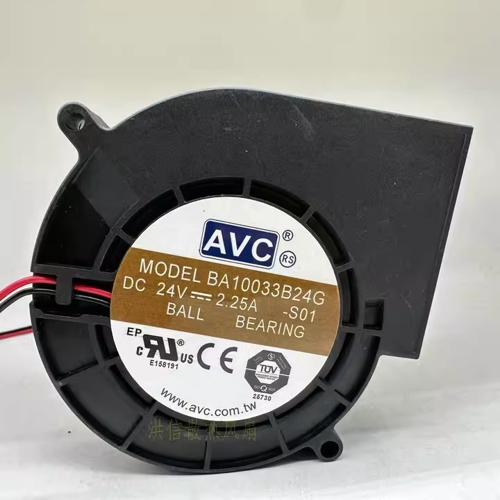 1PCS AVC BA10033B24G 24V 2.25A 9733 Dual Ball Bearing High-Performance Blower Tu