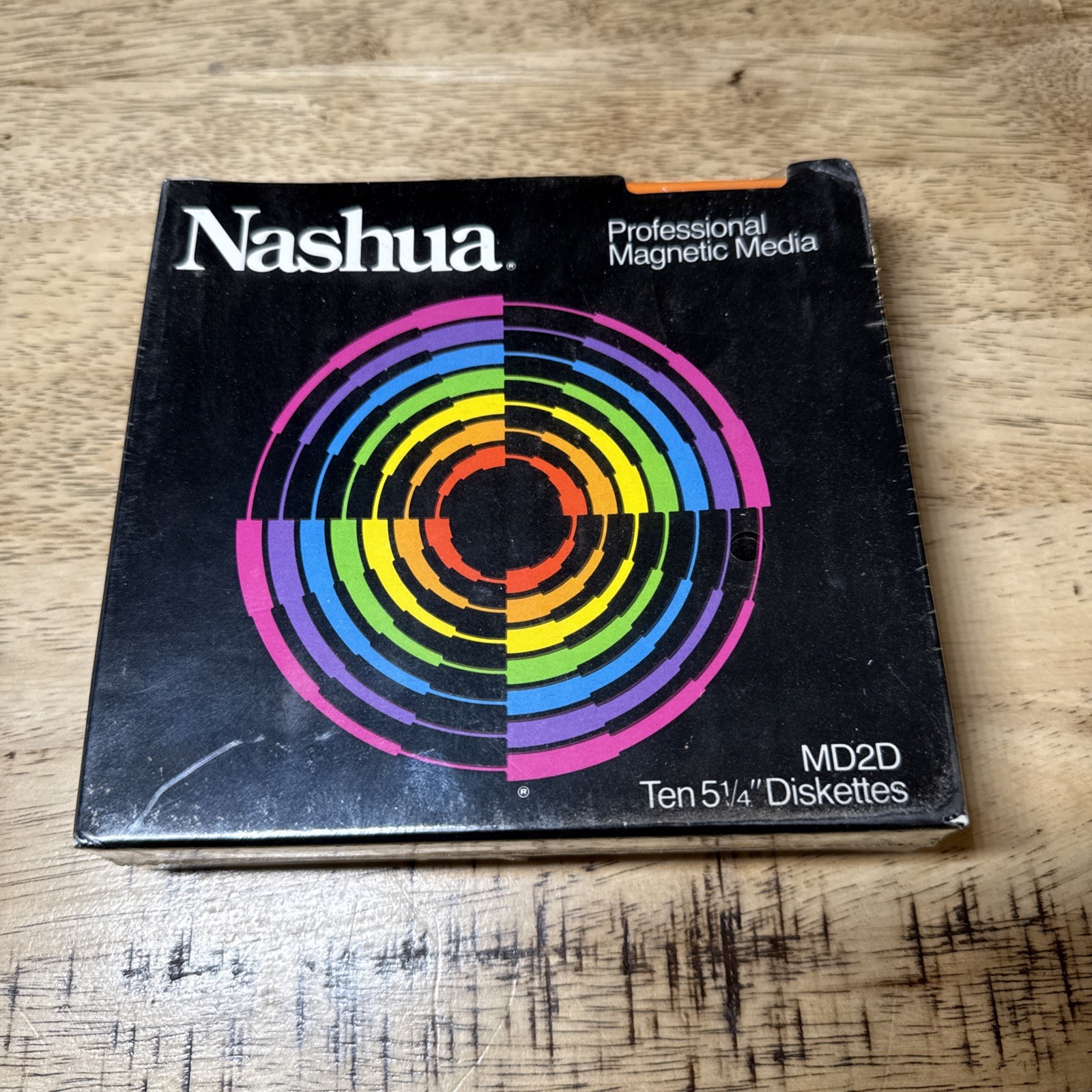 VINTAGE OLD Very Rare Nashua  5 1/4" Floppy Set of 10 Disks NEW Sealed MD2D B18