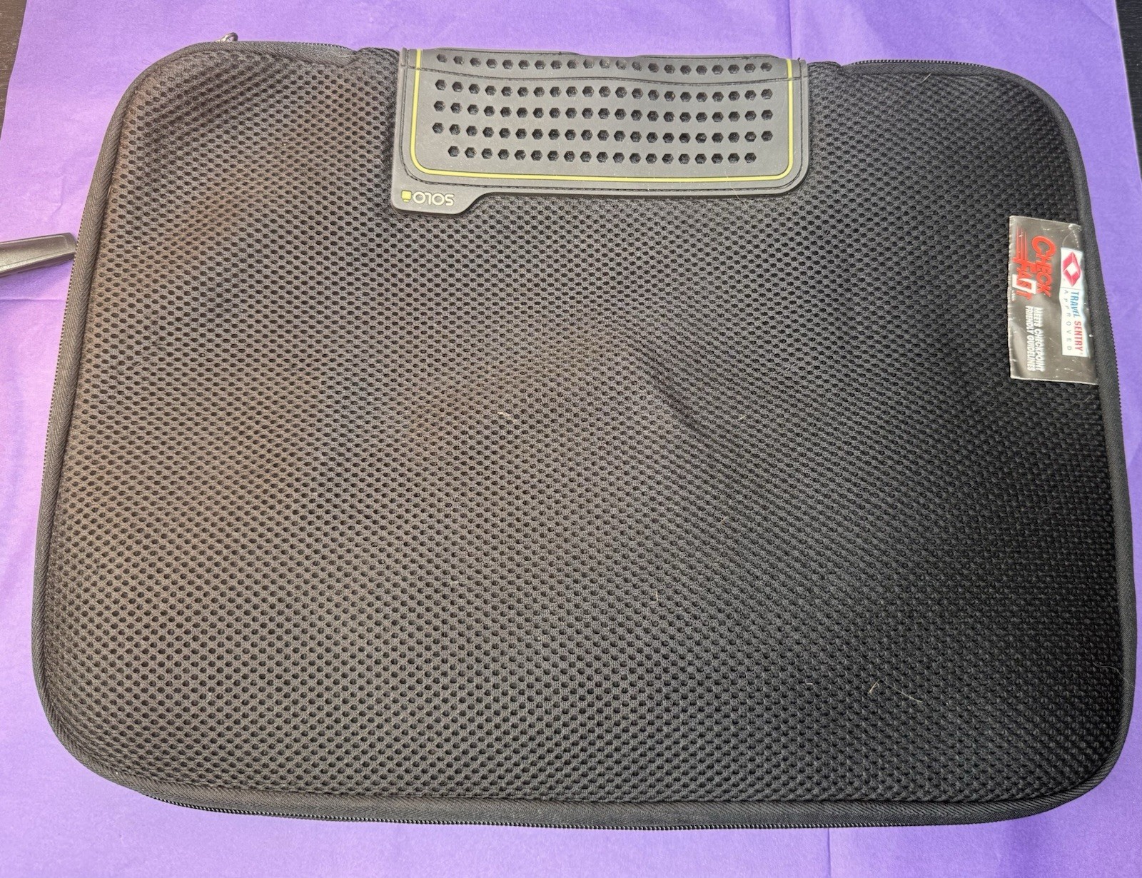 SOLO CheckFast TSA Friendly Padded 14in Laptop Sleeve Case, Black