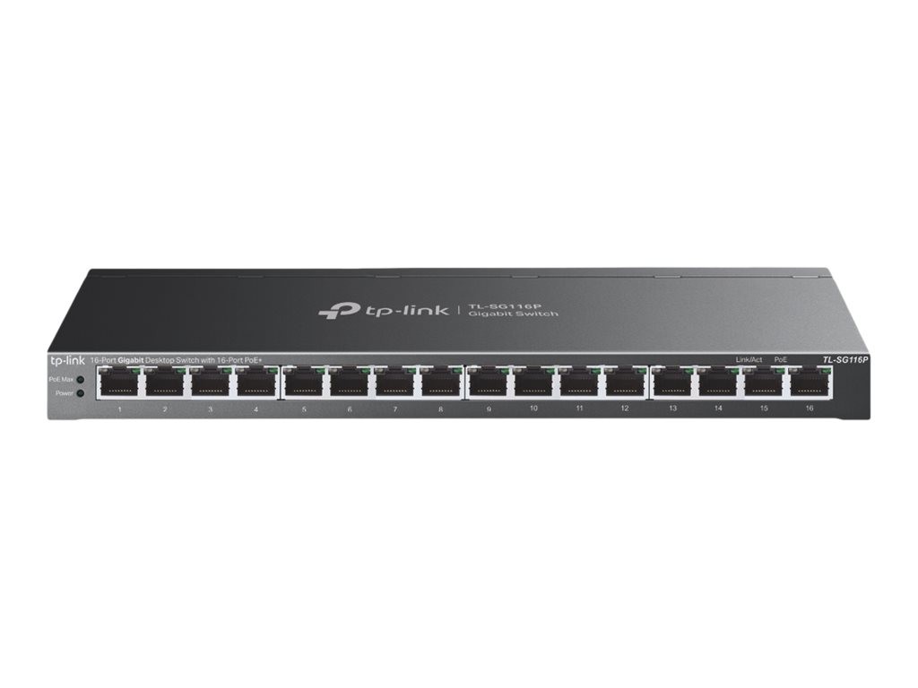 TP-LINK TL-SG116P Unmanaged Gigabit Ethernet (10/100/1000) Full Duplex