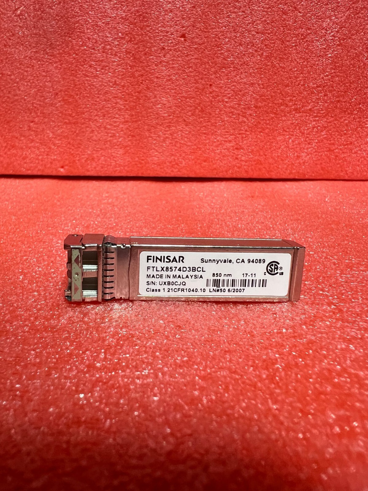 FINISAR FTLX8574D3BCL 10GBase-SR 850nm Multimode SW 400m SFP+