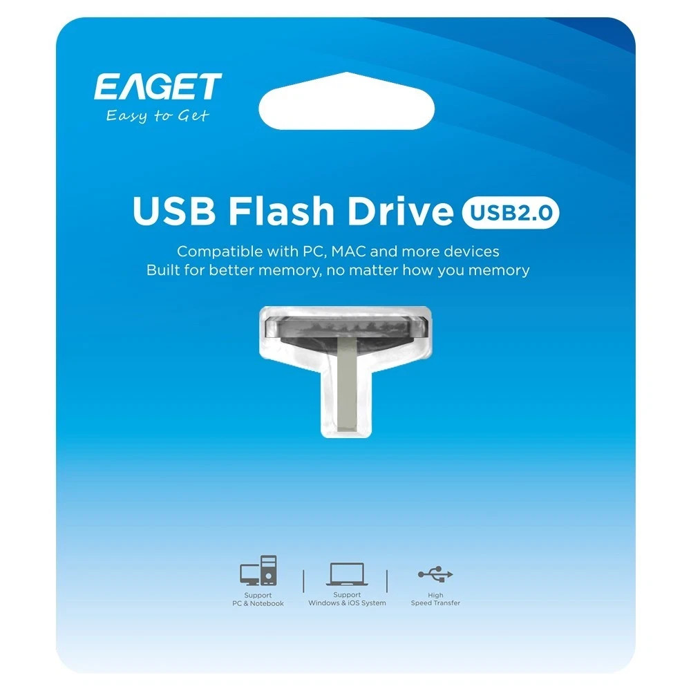 EAGET 8G 16G 32G USB 2.0 Memory Stick 64G USB Flash Drive for PC Laptop Computer