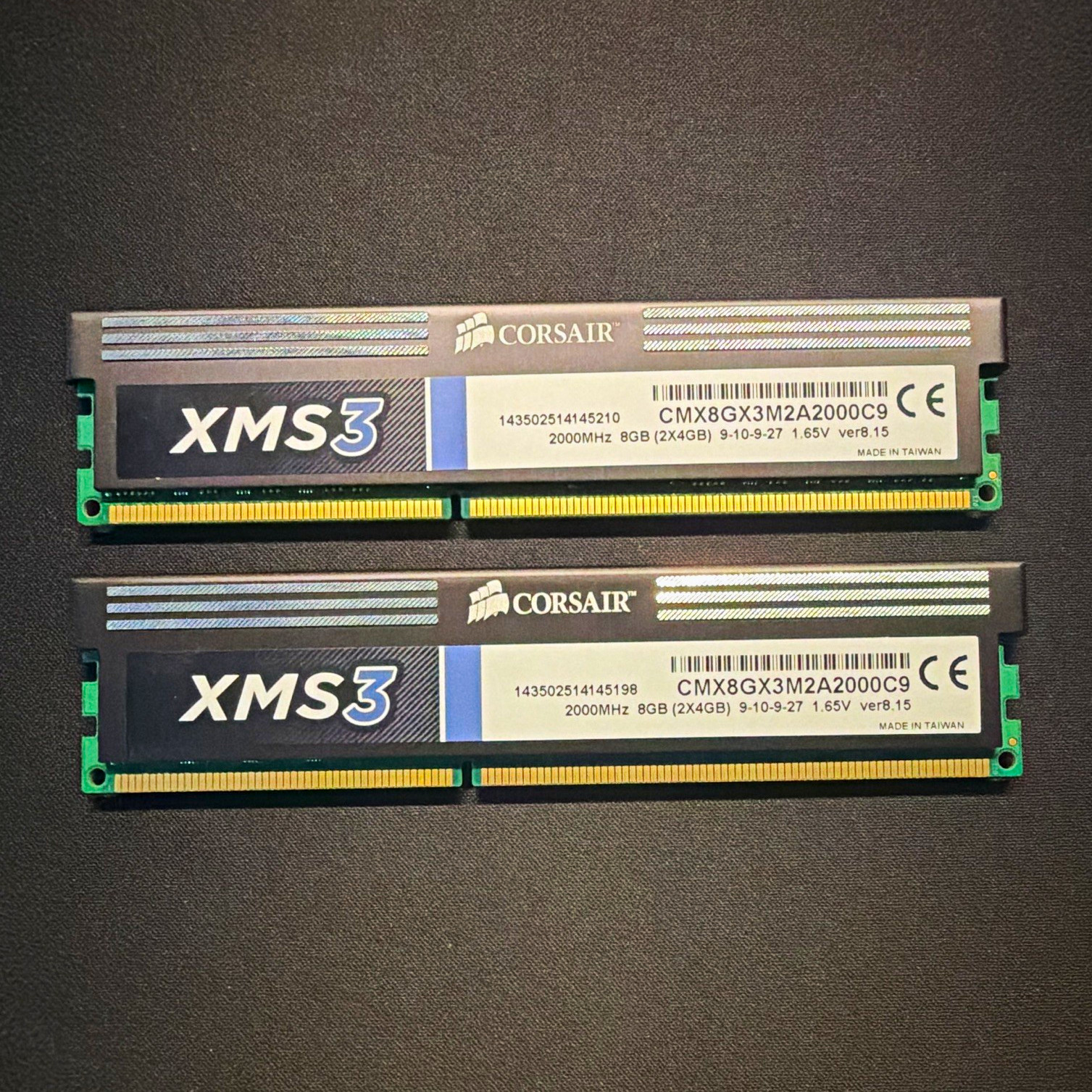 Corsair XMS3 8GB (2x4GB) DDR3-2000 240-Pin DIMM RAM CMX8GX3M2A2000C9