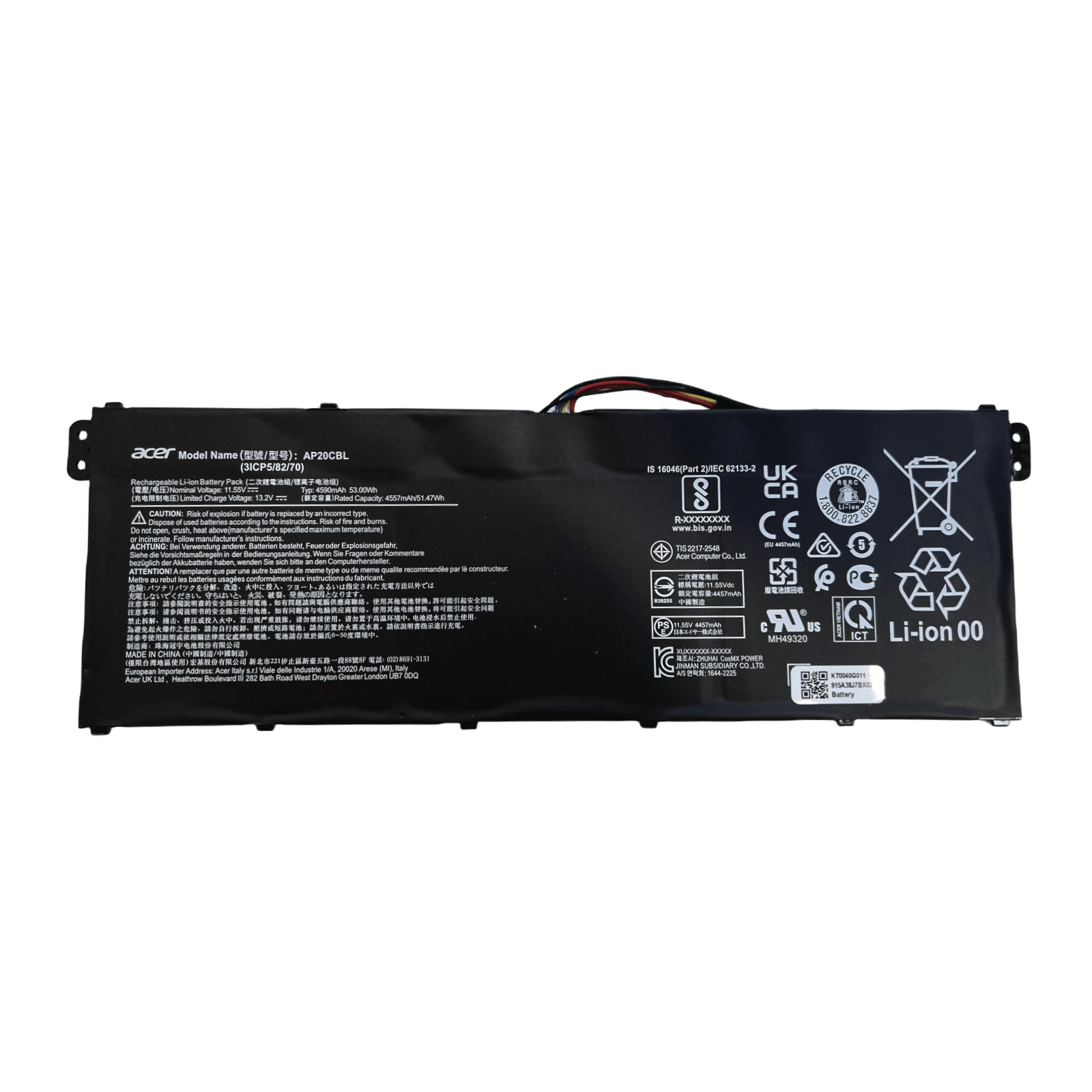 AP20CBL KT.0030B.002 3ICP5/82/70 Battery for Acer Aspire 5 A515-45 SF314