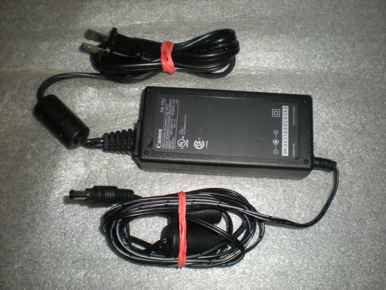 OEM Genuine Canon PA-15U AC Power Supply Adapter 12V 1.8A for Canon Scanner