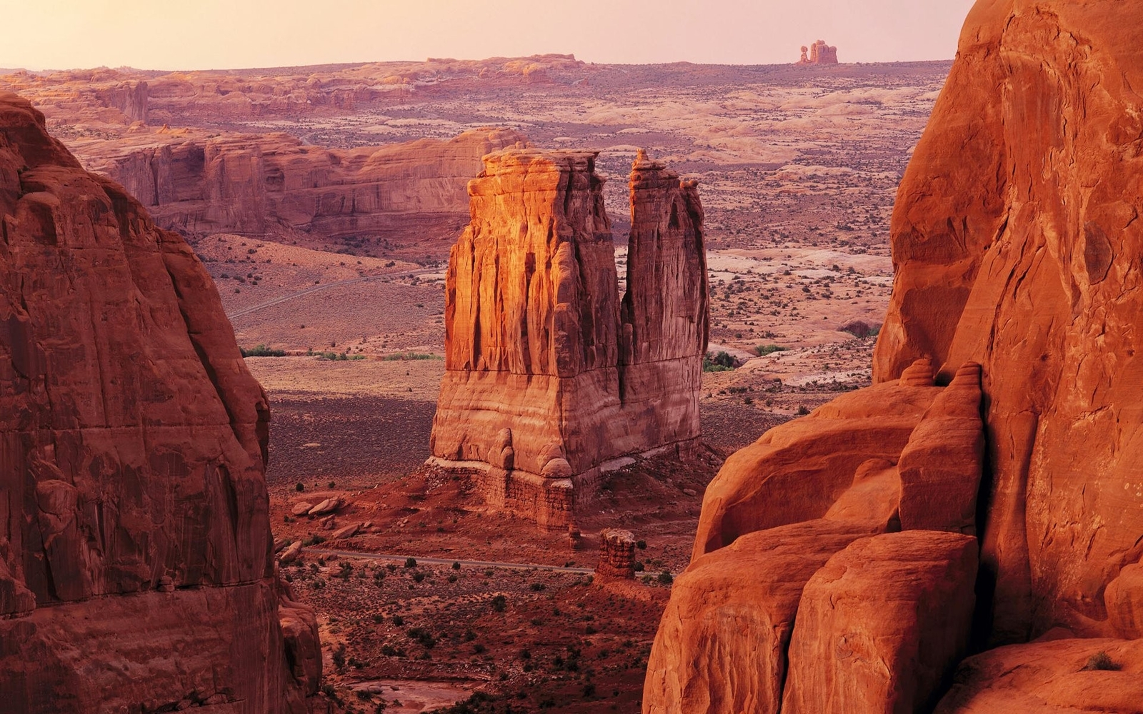 Landscape nature mountains desert rock formation utah Custom Gaming Mat Desk