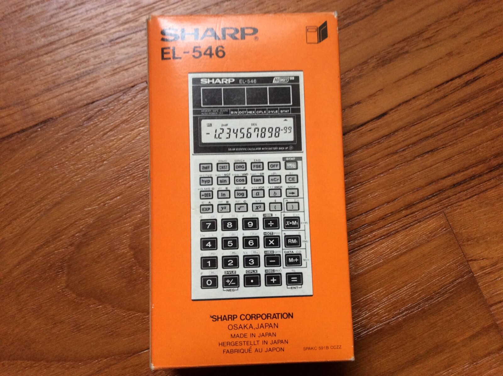 SHARP Elsi Matte EL-342A Solar Power Calculator NEW NOS with Box