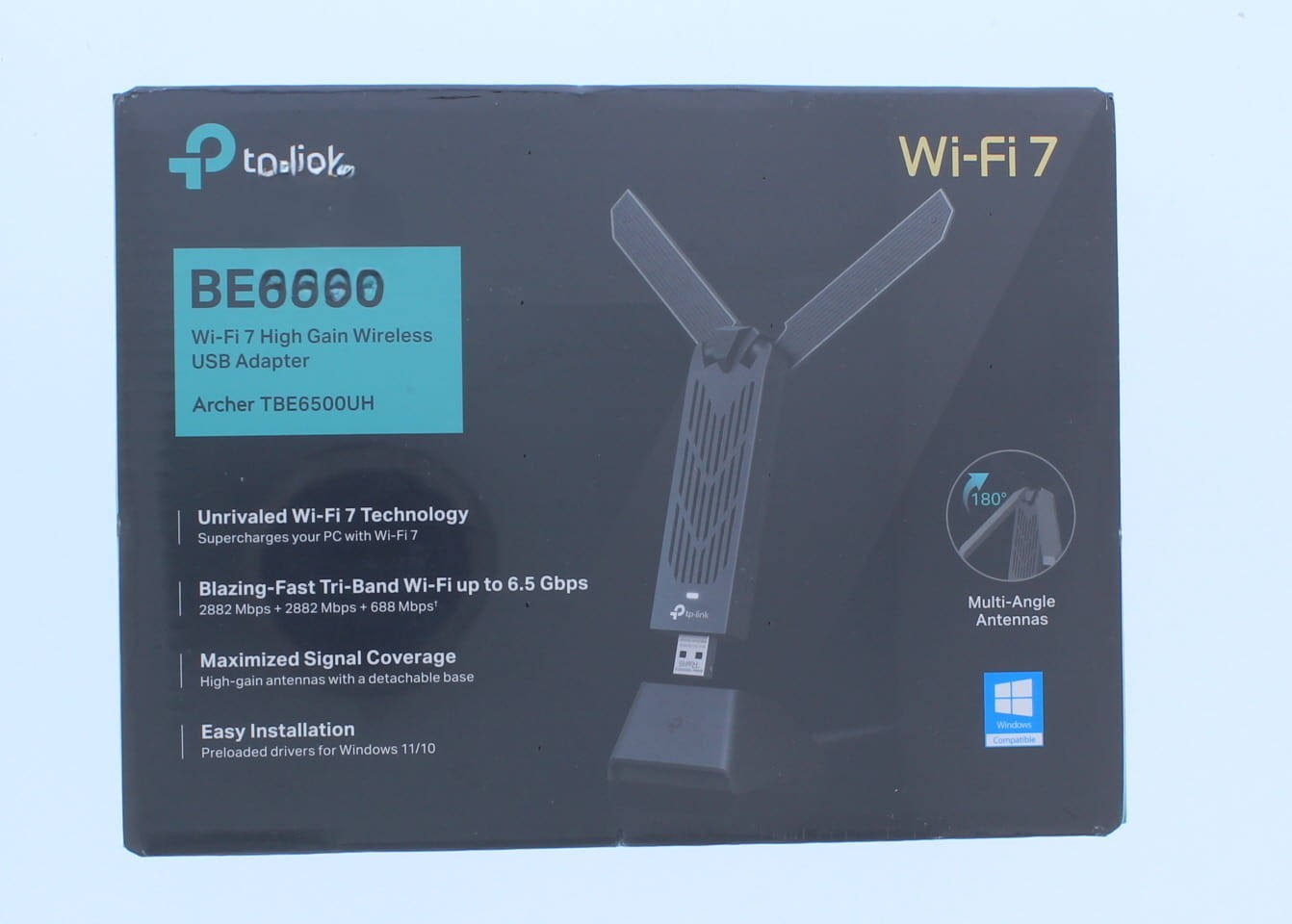 TP-Link BE6500 Wi-Fi 7 High Gain Wireless USB Adapter