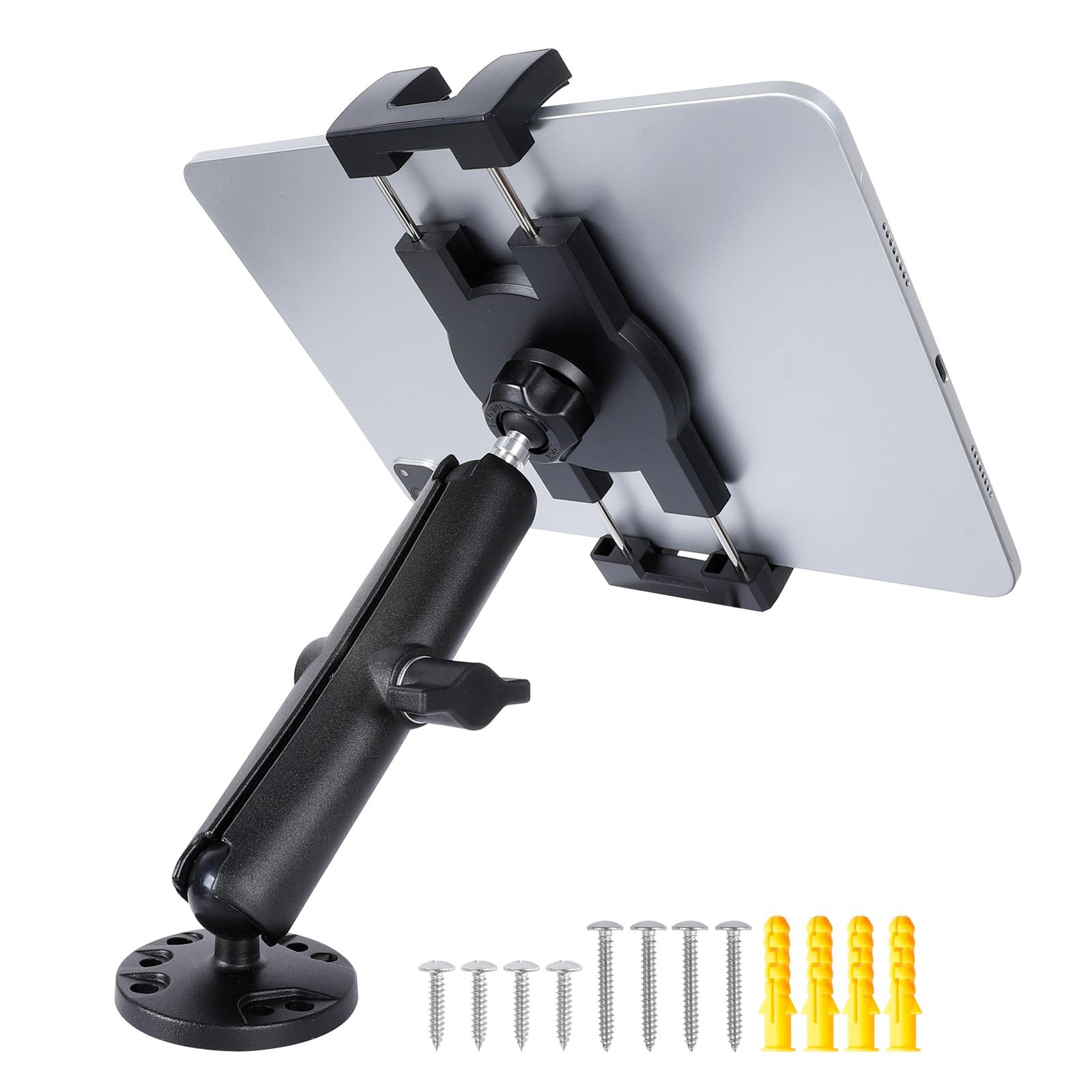 FPN Dashboard Mount Tablet Holder for Truck, Heavy Duty Drill Base with Aluminum
