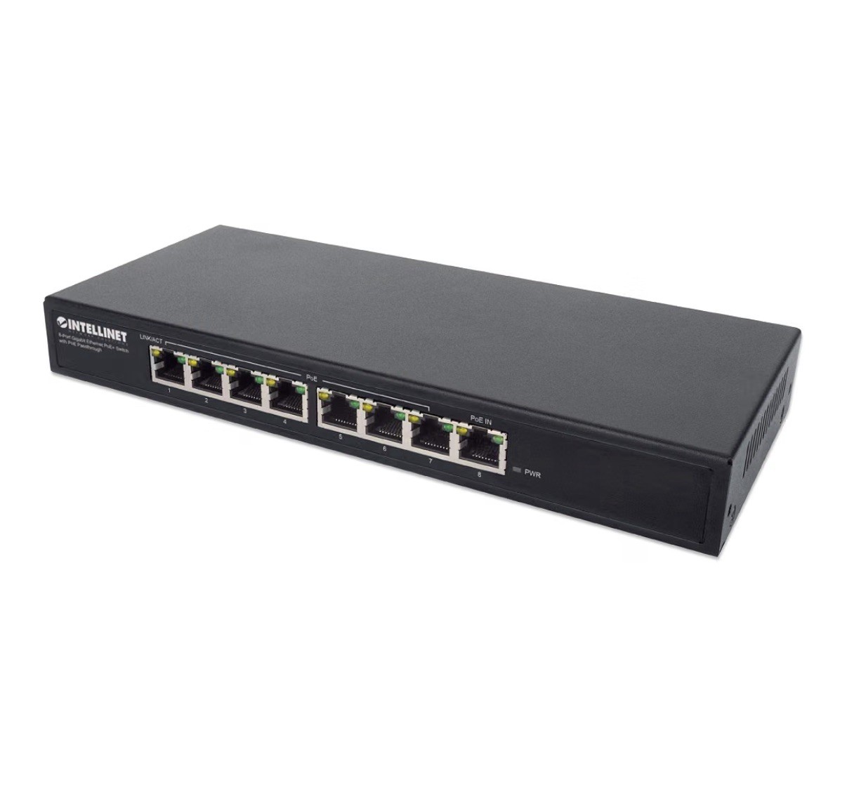 Intellinet 561679, 8-Port Gigabit Ethernet PoE+ Switch IPS-08G-85W