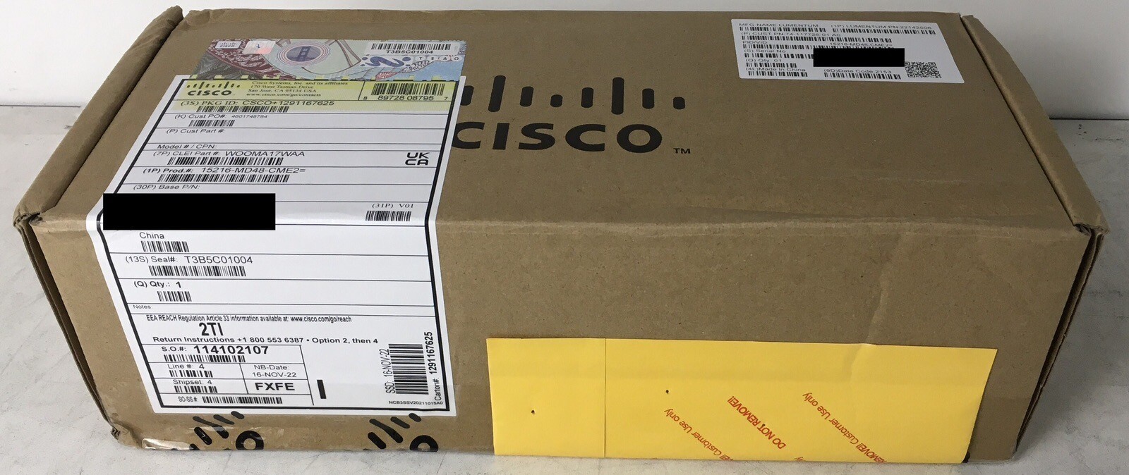New Sealed Cisco 15216-MD-48-CME2=
