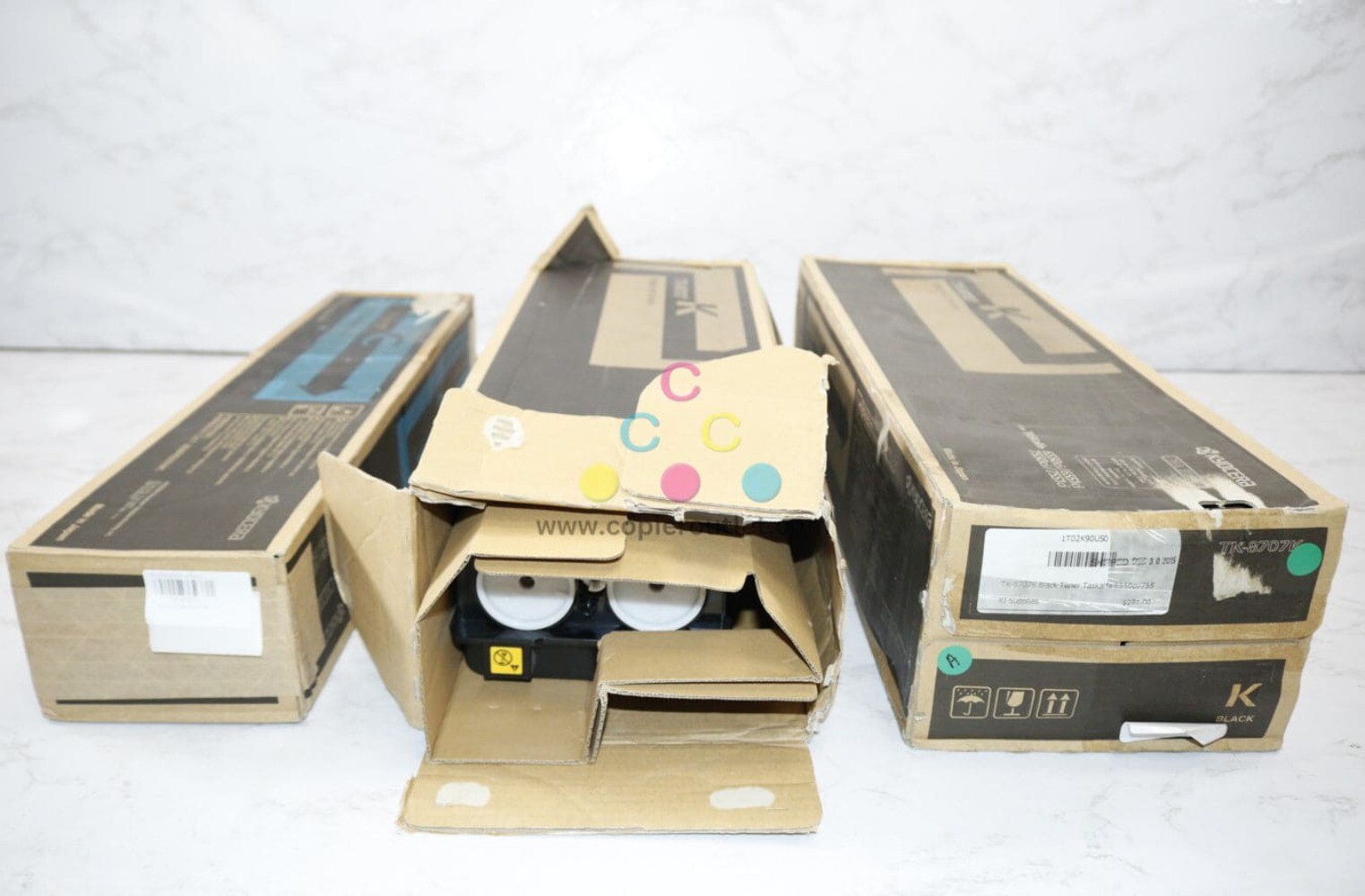 3 OEM Kyocera TASKalfa 6550ci/6551ci/7550ci CKK Toners TK-8707C TK-8707K Same Da