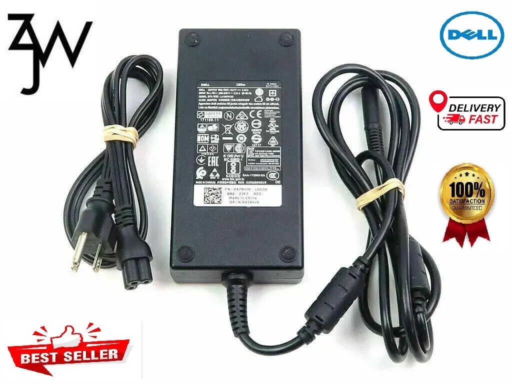 Genuine Dell 180w 180 w Laptop AC Power Adapter Charger Alienware mixed