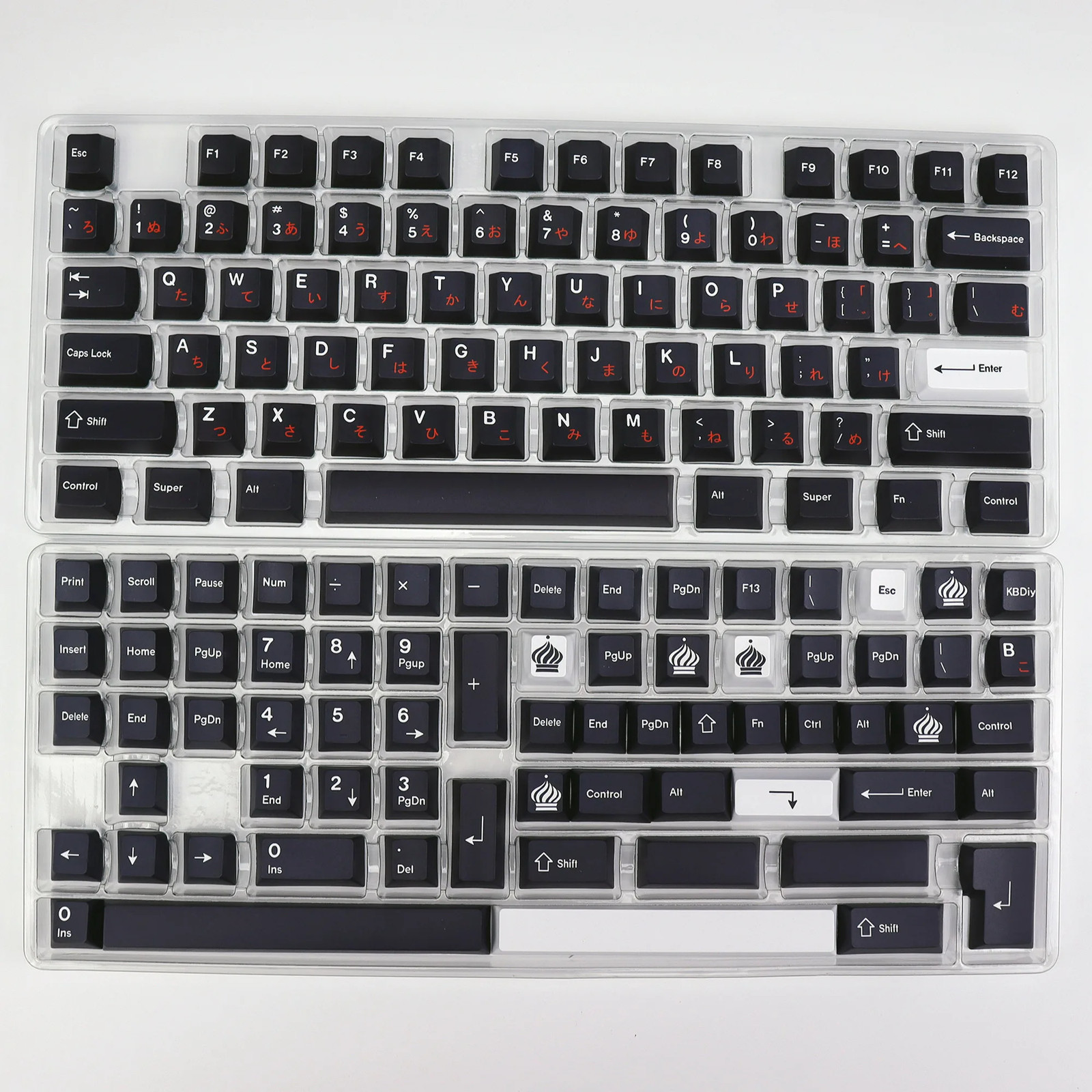 143 Keys GMK WOB Red Cyrillic Japaneae Keycap Cherry Profile PBT Dye Sublimation