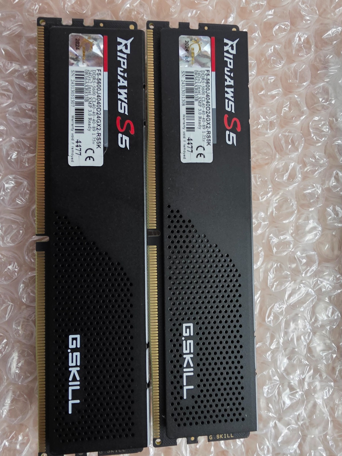 G.Skill Ripjaws S5 F5-6000J4048F24GX2-RS5K memory module 48 GB 2 x 24 GB DDR5