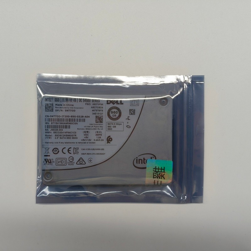DELL INTEL DC S4500 960GB SATA 6G 2.5'' SSD SSDSC2KB960G7R 04T7DD 4T7DD