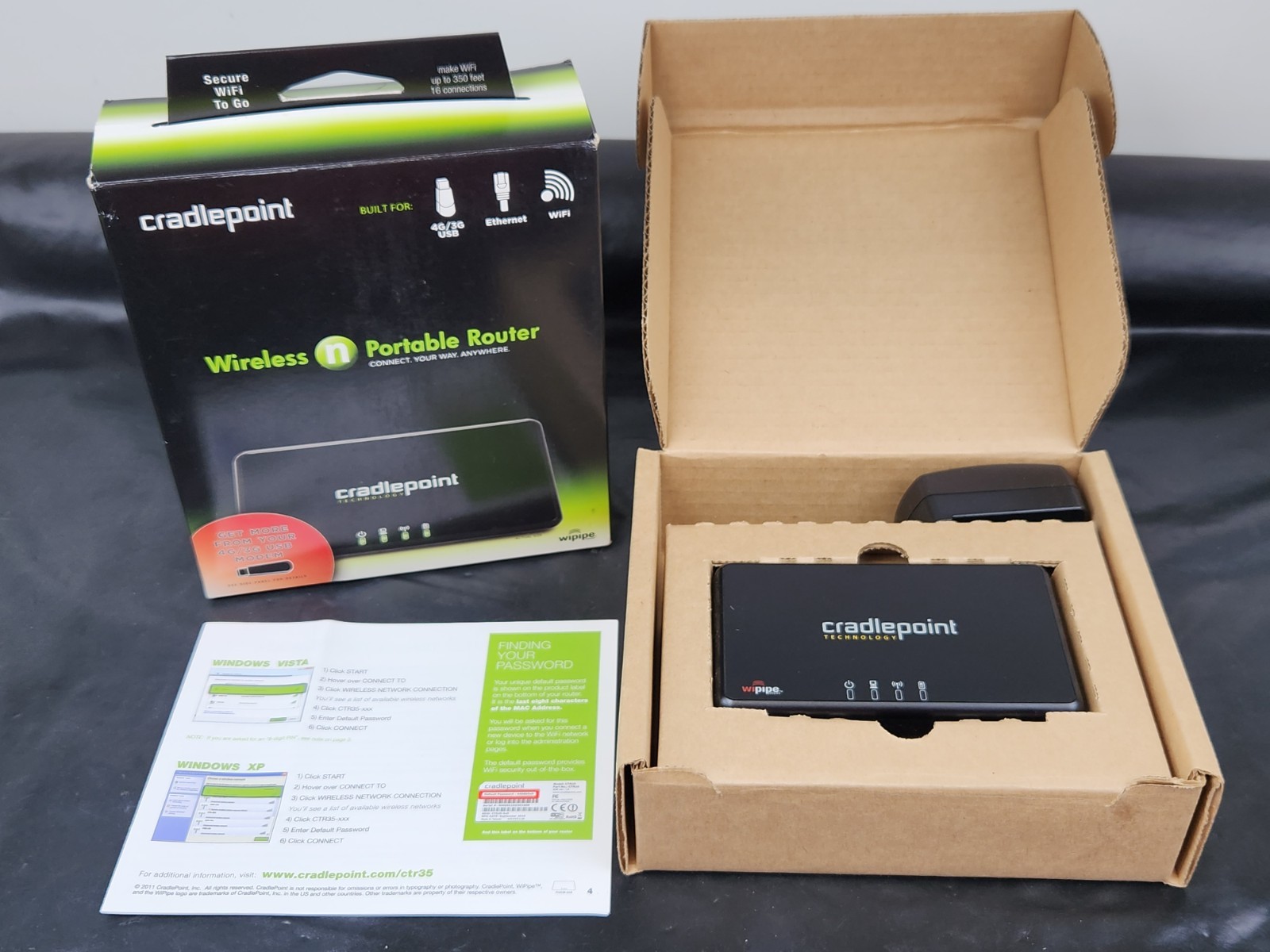 Cradlepoint CTR35 Single Port Wireless N Portable Router