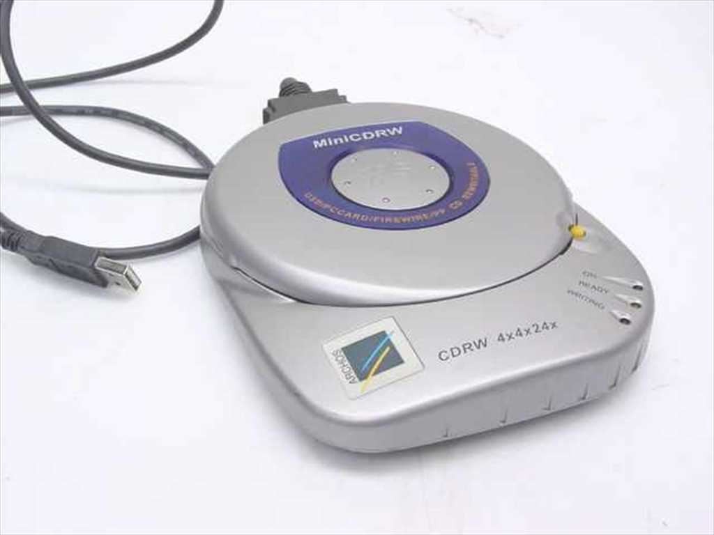Archos XS4424 Mini CD-RW Drive 4x4x24x USB PC Card FireWire For Parts