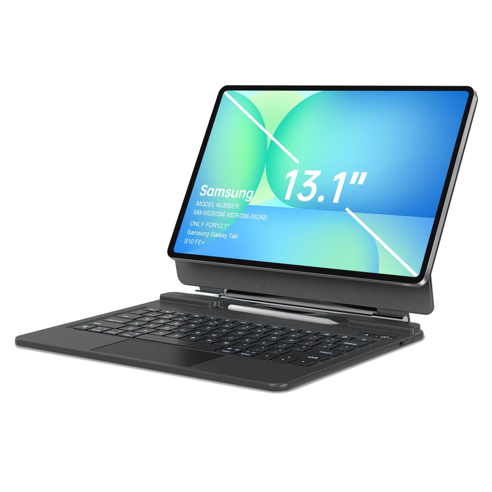 Sooguard Keyboard Case for Samsung Galaxy Tab S10 FE Plus 13.1", Wireless Blu...