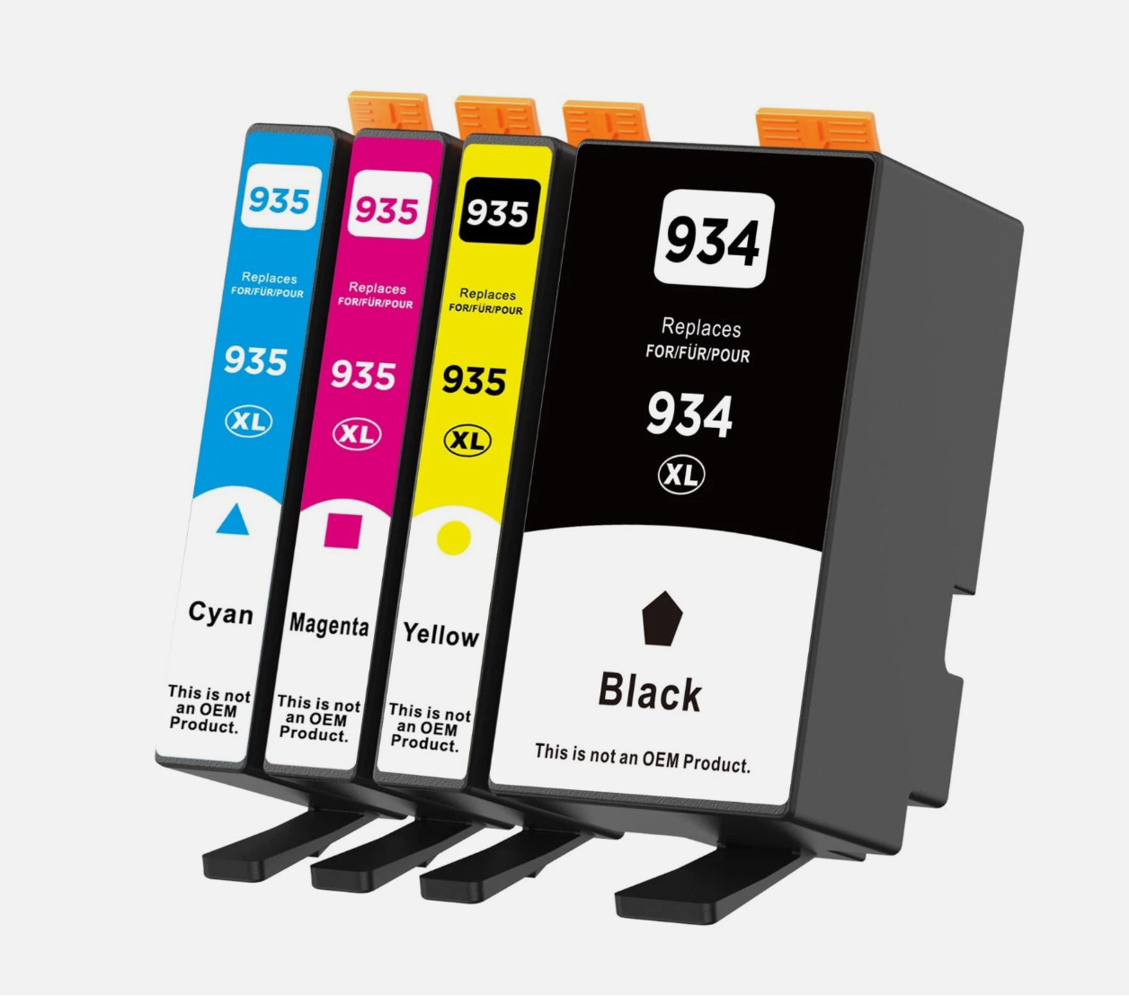 4 Pack Premium 934XL 935XL Ink Cartridge for HP Officejet Pro6230/6830/6835/6812