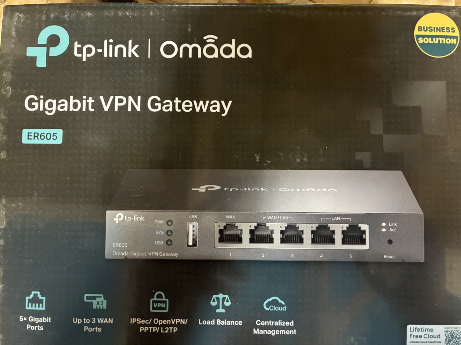 TP-Link ER605 v2 Omada 5-Port Gigabit Multi-WAN VPN Router  New Sealed