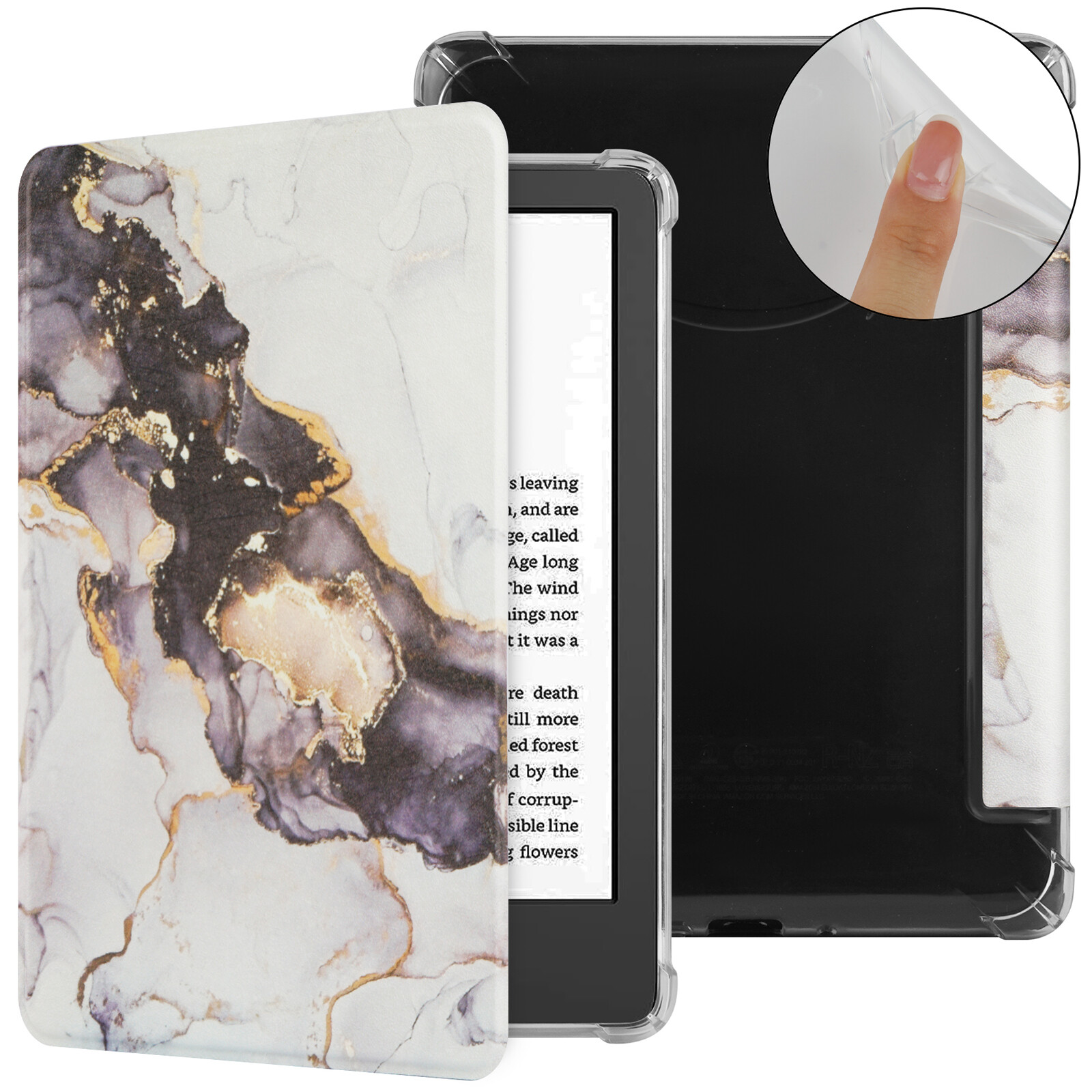 Flip Case for Kindle Paperwhite 7" 6.8"/Kindle 6" 2024 Slim Lightweight Cover