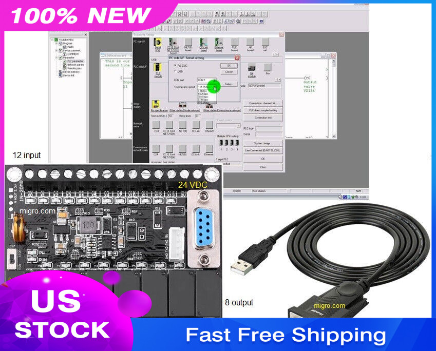 PLC Starter Kit Ladder Logic Professional Programmable Controller Free Software
